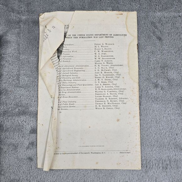 US Department Of Agriculture Farmers Bulletin Lot Of 2 Mole Control / Poison Ivy - Picture 5 of 9